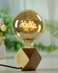 Vintage Word Light Bulb