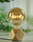 Vintage Word Light Bulb