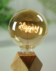 Vintage Word Light Bulb