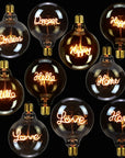 Vintage Word Light Bulb