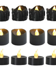 Flameless Black LED Candles