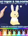 LED Night Light Silicone Bunny