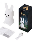 LED Night Light Silicone Bunny