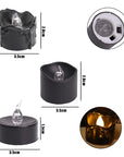 Flameless Black LED Candles