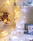LED Golden Fairy Light Leaves
