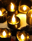 Flameless Black LED Candles