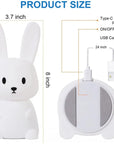 LED Night Light Silicone Bunny