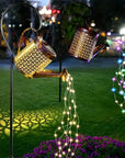 Solar Retro Metal Lantern Watering Can Light