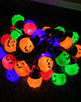 Solar Halloween Pumpkin String Lights