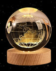 3D Crystal Ball Desk Stand Art