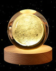 3D Crystal Ball Desk Stand Art