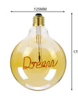Vintage Word Light Bulb