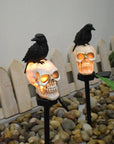 Outdoor Skeleton & Crow Light