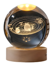 3D Crystal Ball Desk Stand Art