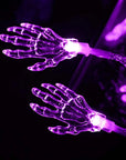 LED Spooky Skeleton Hand String Lights