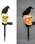 Outdoor Skeleton & Crow Light