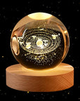 3D Crystal Ball Desk Stand Art