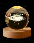 3D Crystal Ball Desk Stand Art