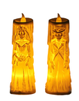 Bride & Groom Skeleton Candle