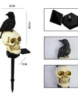 Outdoor Skeleton & Crow Light