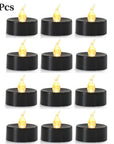 Flameless Black LED Candles