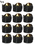 Flameless Black LED Candles