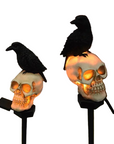 Outdoor Skeleton & Crow Light