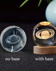3D Crystal Ball Desk Stand Art