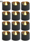 Flameless Black LED Candles