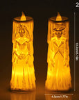 Bride & Groom Skeleton Candle