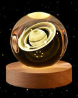 3D Crystal Ball Desk Stand Art