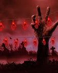 LED Spooky Skeleton Hand String Lights