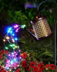 Solar Retro Metal Lantern Watering Can Light