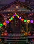 Solar Halloween Pumpkin String Lights
