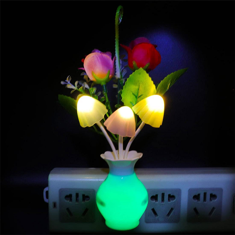 LED Lilac Night Light Lamp