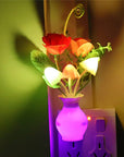 LED Lilac Night Light Lamp