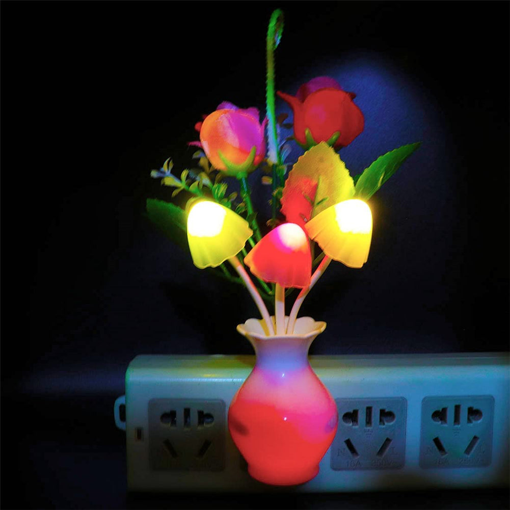 LED Lilac Night Light Lamp