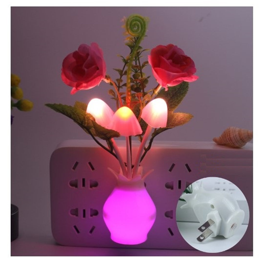 LED Lilac Night Light Lamp