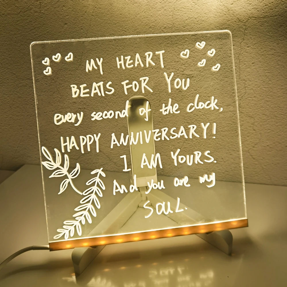 Personalized LED Acrylic Note Board