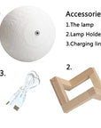 3D Rechargeable Moon Lamp