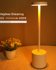 LED Rechargeable Touch Metal Table Lamp