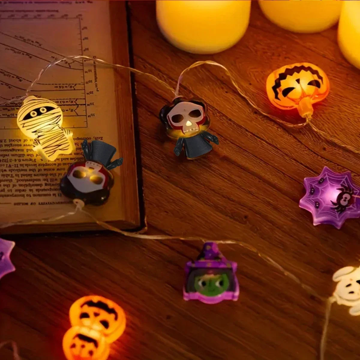 Halloween Monster LED String Lights