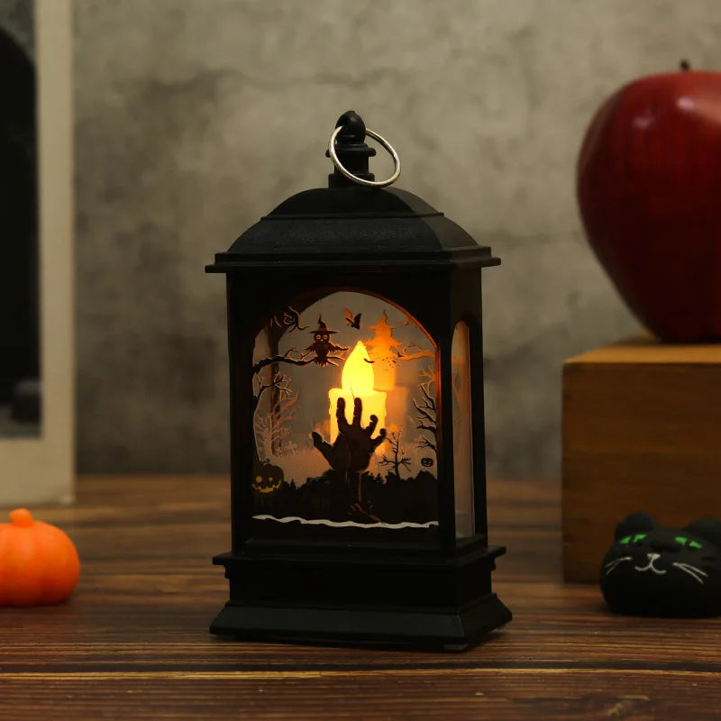 Portable Spooky Castle LED Lantern