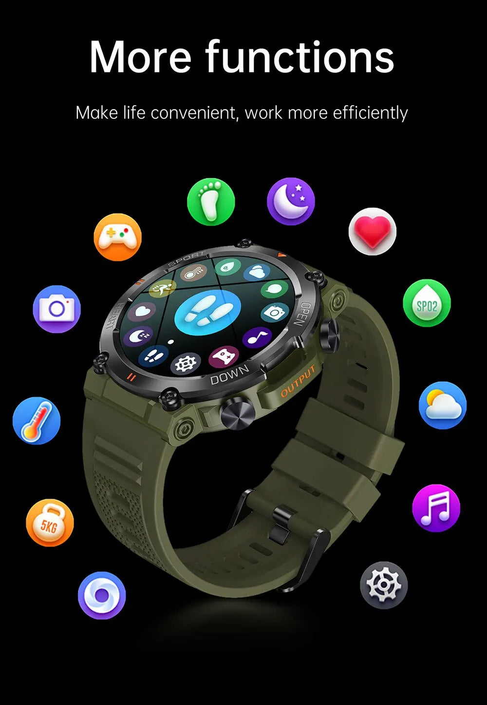 1.39 Inch HD Bluetooth Call Smart Fitness Watch