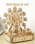 3D Wooden Rotatable Ferris Wheel DIY