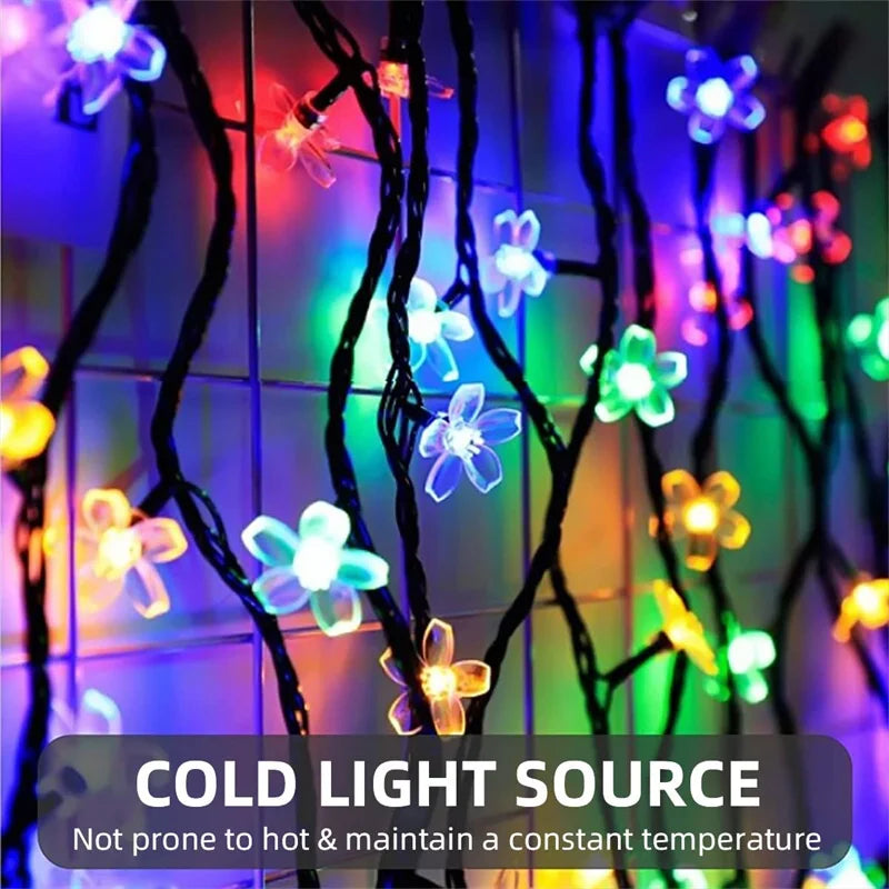 Solar String Garden Flower Lights