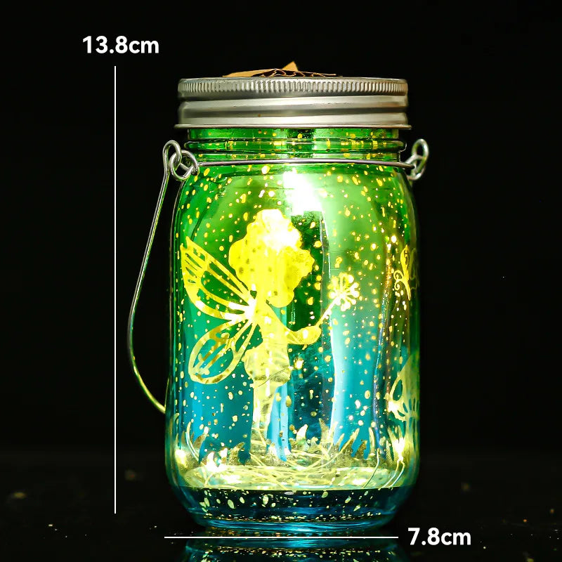 Solar Mason Light Jar Lantern