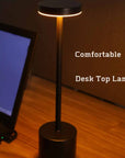 LED Rechargeable Touch Metal Table Lamp