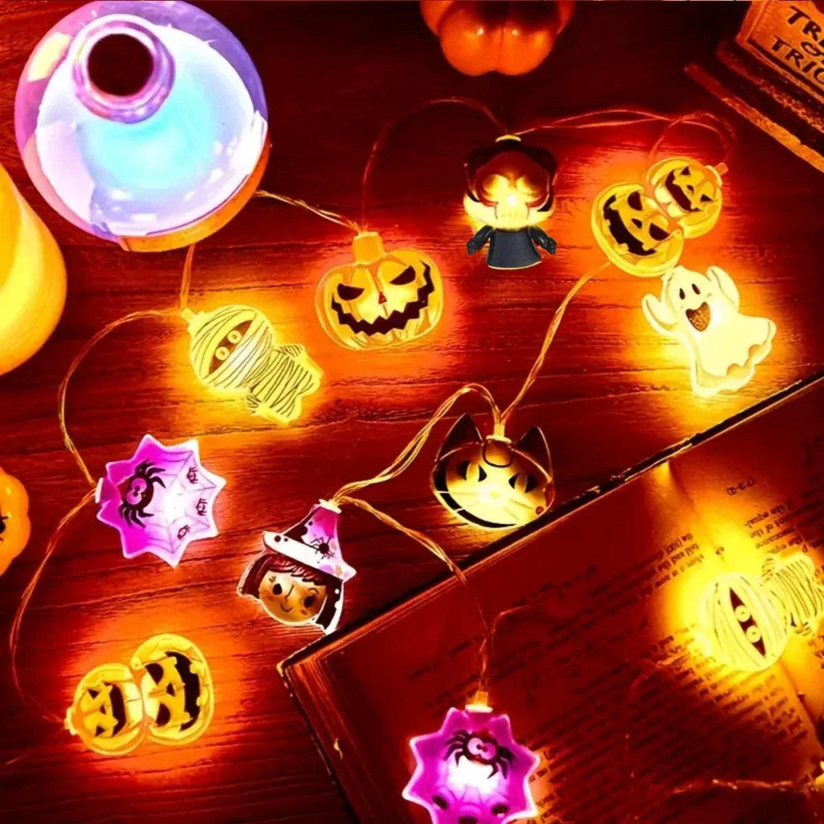 Halloween Monster LED String Lights