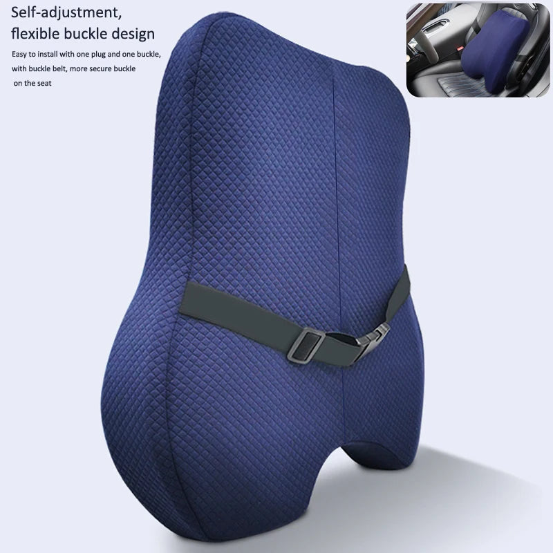 Memory Foam Seat &amp; Waist Back Support Orthopedic Ergonomic Cushion